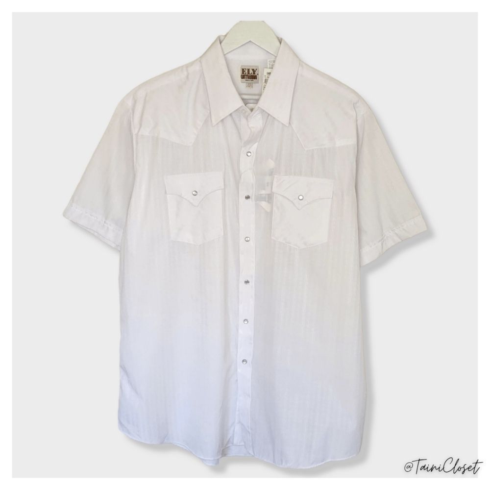Ely Cattleman Short Sleeve Snap Button Western Rodeo